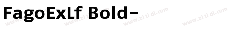FagoExLf Bold字体转换